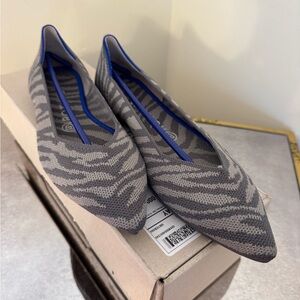 Rothy's Gray Zebra “The Point”